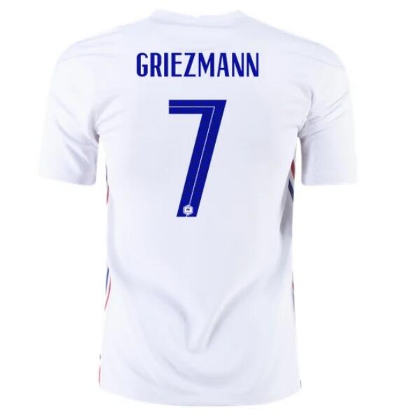 2020 Euro France Away Kit Soccer Jersey ANTOINE GRIEZMANN #7